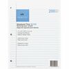 Sparco Notebook Filler Paper - Letter - 200 Sheets - Ruled Red Margin - 16 lb Basis Weight - Letter - 8 1/2" x 11" - White Paper - Subject - 200 / Pac