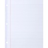 Sparco Ruled Filler Paper - 100 Sheets - Wide Ruled - Ruled Red Margin - 20 lb Basis Weight - Letter - 8 1/2" x 11" - White Paper - Subject, Reinforce