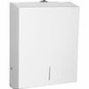 Genuine Joe C-Fold/Multi-fold Towel Dispenser Cabinet - C Fold, Multifold Dispenser - 13.5" Height x 11" Width x 4.3" Depth - Stainless Steel, Metal -