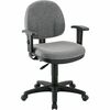 Lorell Millenia Series Pneumatic Adjustable Task Chair - Gray Seat - 1 Each