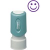 Xstamper Pre-Inked Specialty Smiley Face Stamp - Message/Design Stamp - "GOOD" - 0.63" Impression Diameter - 100000 Impression(s) - Blue - Recycled - 