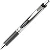 EnerGel EnerGel RTX Liquid Gel Pen - Medium Pen Point - 0.7 mm Pen Point Size - Refillable - Retractable - Black Gel-based Ink - Silver Barrel - Metal
