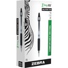 Zebra Z-grip Max Retractable Ballpoint Pens - Medium Pen Point - 1 mm Pen Point Size - Conical Pen Point Style - Retractable - Black - Gray Barrel - 1