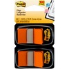 Post-it&reg; Flags - 100 x Orange - 1" x 1.75" - Rectangle - Unruled - Orange - Removable, Tab - 100 / Pack