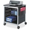 Safco Scoot Desk Side Hole Pattern Printer Stand - 200 lb Load Capacity - 3 x Shelf(ves) - 26.5" Height x 26.5" Width x 20.5" Depth - Floor - Laminate