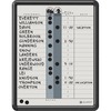Quartet Classic In/Out Board - 14" Height x 11" Width - Gray Porcelain Surface - Magnetic, Durable, Stain Resistant, Dent Resistant, Ghost Resistant, 