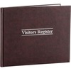 Wilson Jones Visitors Register Book - 56 Sheet(s) - Letter - 8.25" x 10.38" Sheet Size - 5 Columns per Sheet - Black Print Color - Red Cover - 1 Each