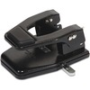 Master MP250 Hole Punch - 2 Punch Head(s) - 40 Sheet of 20lb Paper - 9/32" Punch Size - Round Shape - 13.8" x 12.5" x 9.5" - Black