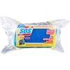 S.O.S All Surface Scrubber Sponge - 5.3" Height x 3" Width x 0.9" Depth - 3/Pack - Cellulose - Blue