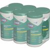 CloroxPro&trade; Disinfecting Wipes - Ready-To-Use Wipe - Fresh Scent - 75 / Canister - 6 / Carton - Green
