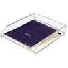 Kantek Nonskid Single Letter Tray - 1 Tier(s) - 2.5" Height x 10.5" Width x 13.8" DepthDesktop - Non-skid Base - Clear - Acrylic - 1 Each