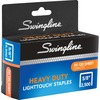 Swingline LightTouch Heavy-Duty Staples - 100 Per Strip - Heavy Duty - 5/8" Leg - Holds 120 Sheet(s) - Heavy Duty, Chisel Point2500 / Box