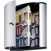 DURABLE&reg; Brushed Aluminum Keyed Lock 54-Key Cabinet - 11-9/10" W x 11" H x 4-4/5" D - Key Locking Door - Aluminum