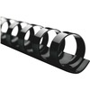 GBC CombBind Binding Spines - 0.50" Maximum Capacity - 90 x Sheet Capacity - For Letter 8 1/2" x 11" Sheet - 19 x Rings - Black - PVC Plastic - 100 / 