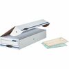 Bankers Box STOR/FILE Check Storage Boxes - Internal Dimensions: 9" Width x 24" Depth x 4" Height - External Dimensions: 9.3" Width x 25" Depth x 4.1"
