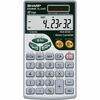 Sharp Calculators EL-344RB 10-Digit Handheld Calculator - 3-Key Memory, Sign Change, Auto Power Off - Battery/Solar Powered - Battery Included - 0.3" 