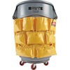 Rubbermaid Commercial Brute Utility Container Caddy Bag - - 12 Pocket(s) - 20.5" Height x 20" Depth - Yellow - Nylon - 1 Each
