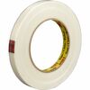 Scotch Premium-Grade Filament Tape - 60 yd Length x 0.75" Width - 6.6 mil Thickness - 3" Core - Synthetic Rubber - Glass Yarn Backing - Abrasion Resis
