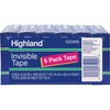 Highland 3/4"W Matte-finish Invisible Tape - 27.78 yd Length x 0.75" Width - 1" Core - For Mending, Holding, Splicing - 6 / Pack - Matte - Clear