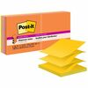 Post-it&reg; Super Sticky Dispenser Notes - Energy Boost Color Collection - 540 - 3" x 3" - Square - 90 Sheets per Pad - Unruled - Vital Orange, Tropi