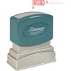 Xstamper Red Ink ENTERED Title Stamp - Message Stamp - "ENTERED" - 0.50" Impression Width x 1.62" Impression Length - 100000 Impression(s) - Red - Rec