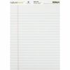 Nature Saver Recycled Legal Ruled Pads - 50 Sheets - 0.34" Ruled - 15 lb Basis Weight - 8 1/2" x 11 3/4" - White Paper - Perforated, Stiff-back, Easy 