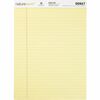 Nature Saver 100% Recycled Canary Legal Ruled Pads - 50 Sheets - 0.34" Ruled - 15 lb Basis Weight - 8 1/2" x 11 3/4" - Canary Paper - Perforated, Stif