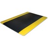 Genuine Joe Safe Step Anti-Fatigue Floor Mat - Warehouse, Factory - 60" Length x 36" Width - Black, Yellow