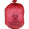 Medegen MHMS Red Biohazard Infectious Waste Bags - 25 gal Capacity - 31" Width x 41" Length - 1.10 mil (28 Micron) Thickness - Red - 50/Box - Office W