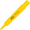 Integra Chisel Desk Liquid Highlighters - Chisel Marker Point Style - Yellow Water Based Ink - Yellow Barrel - 1 Dozen