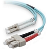 Belkin Fiber Optic Patch Cable - LC Male - SC Male - 3.28ft - Aqua