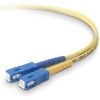 Belkin Fiber Optic Duplex Patch Cable - SC Male - SC Male - 6.56ft - Yellow