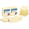 Highland Self-sticking Notepads - 1200 - 3" x 3" - Square - 100 Sheets per Pad - Unruled - Yellow - Paper - Self-adhesive, Repositionable, Removable, 