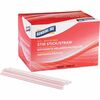 Genuine Joe 5-1/2" Plastic Stir Stick/Straws - 5.5" Length - Plastic - 1000 / Box - White