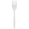 Genuine Joe Medium-weight Cutlery - 1000/Carton - Polypropylene - White