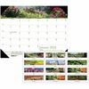House of Doolittle Earthscapes Gardens Desk Pad - Julian Dates - Monthly - 1 Year - January 2024 - December 2024 - 1 Month Single Page Layout - 22" x 