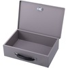 Sparco All-Steel Insulated Cash Box - Steel - Gray - 3.8" Height x 12.8" Width x 8.3" Depth