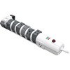 Compucessory 180 Degree 8-Outlet Surge Protector - 8 - 2160 J - Fax/Modem/Phone, Coaxial Cable Line