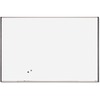 Lorell Signature Series Magnetic Dry-erase Boards - 72" (6 ft) Width x 48" (4 ft) Height - Coated Steel Surface - Silver, Ebony Frame - 1 Each
