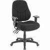 Lorell Bailey High-Back Multi-Task Chair - Black Acrylic Seat - Black Frame - 1 Each