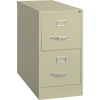 Lorell Fortress Series 26-1/2" Commercial-Grade Vertical File Cabinet - 15" x 26.5" x 28.4" - 2 x Drawer(s) for File - Letter - Vertical - Security Lo