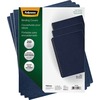 Fellowes Expressions Oversize Linen Presentation Covers - 11.3" Height x 8.8" Width x 0.1" Depth - For Letter 8 1/2" x 11" Sheet - Navy - Linen - 200 