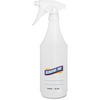 Genuine Joe 32 oz Trigger Spray Bottle - Suitable For Cleaning - Adjustable, Flexible, Graduated - 2 / Pair - Clear