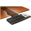 3M Easy Adjust Keyboard Tray with Standard Keyboard and Mouse Platform - 23" Height x 25.5" Width x 12" Depth - Black - 1