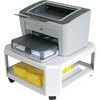 Mead Hatcher Master Products Mobile Steel Printer Stand - 75 lb Load Capacity - 2 x Shelf(ves) - 8.5" Height x 17.8" Width x 17.8" Depth - Desktop - S