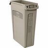 Rubbermaid Commercial Slim Jim 23-Gallon Vented Waste Container - 23 gal Capacity - Rectangular - Durable, Handle - 30" Height x 11" Width x 22" Depth
