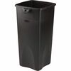 Rubbermaid Commercial Untouchable Square Container - 23 gal Capacity - Square - Crack Resistant - 32.9" Height x 16.5" Width x 15.5" Depth - Plastic -