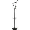 Alba Festival Coat Stand - 5 Pegs - for Garment - Black - 1 Each