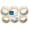 Business Source 3" Core Sealing Tape - 55 yd Length x 1.88" Width - 3" Core - Pressure-sensitive Poly - 2 mil - Adhesive Backing - 6 / Pack - Clear