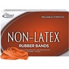 Alliance Rubber 37646 Non-Latex Rubber Bands - Size #64 - 1 lb. box contains approx. 380 bands - 3 1/2" x 1/4" - Orange